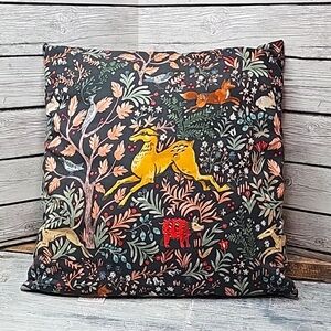 17" Throw Pillow. Forest Friends. Cottagecore.  Whimsical.